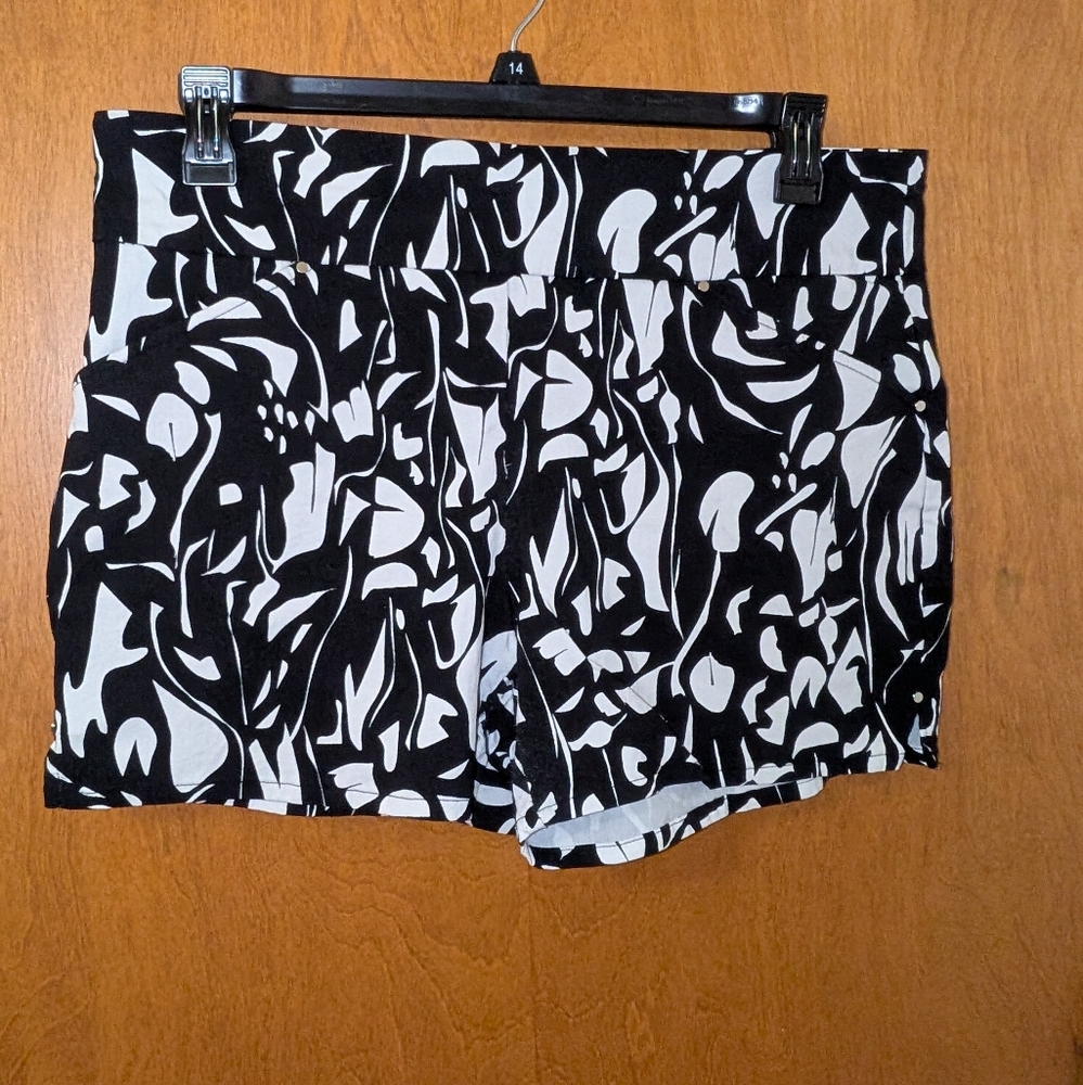 Black and White Women's Shorts
